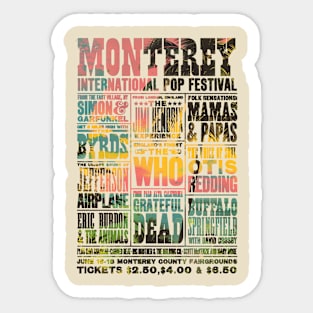 Monterey pop festival Sticker